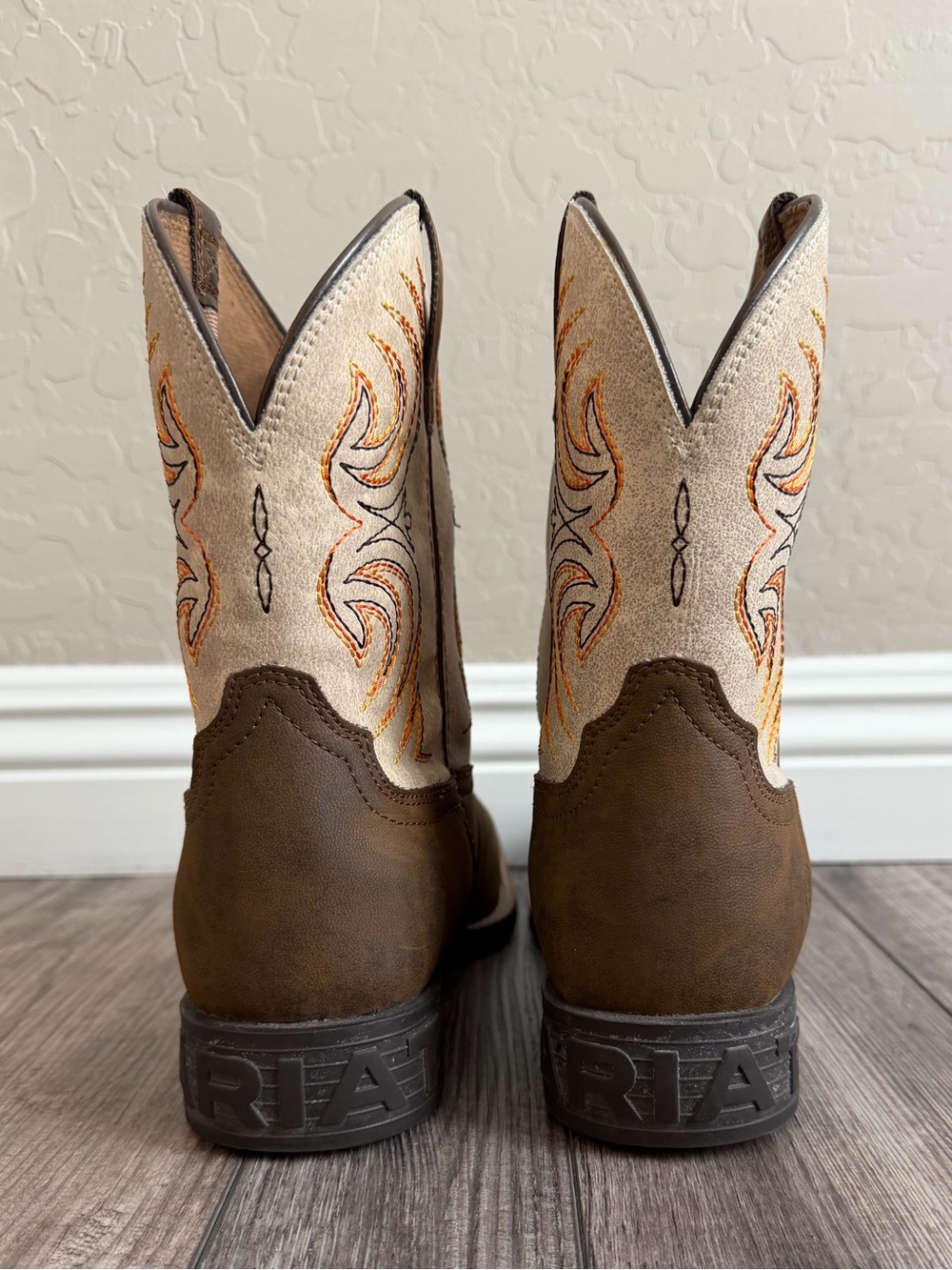 Ariat Kids Storm Western Boot, Brown - Picture 4 of 13